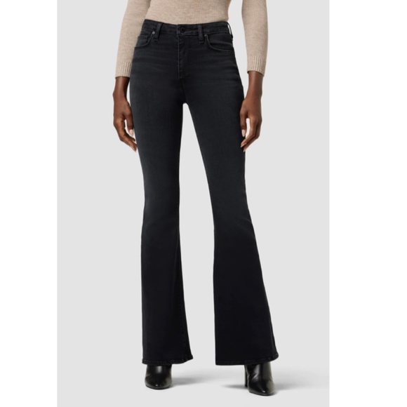 Hudson Jeans Black Flare & Wide Leg Women's Jeans - Picture 1 of 16
